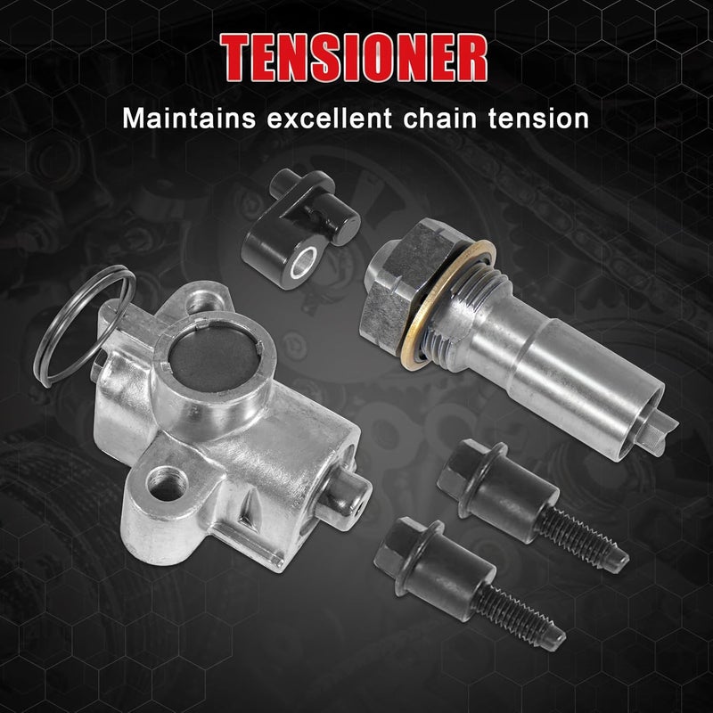 TEMSONE 94201S Timing Chain Kit with Tensioner Guide Rail Crank Sprocket Shaft Sprocket Compatible with Chevy Malibu Equinox Buick LaCrosse L4 2.0L 2.2L 2.4L - Image 3